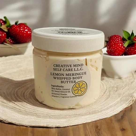 Handcrafted Lemon Meringue whipped body butter - Picture 2 of 2